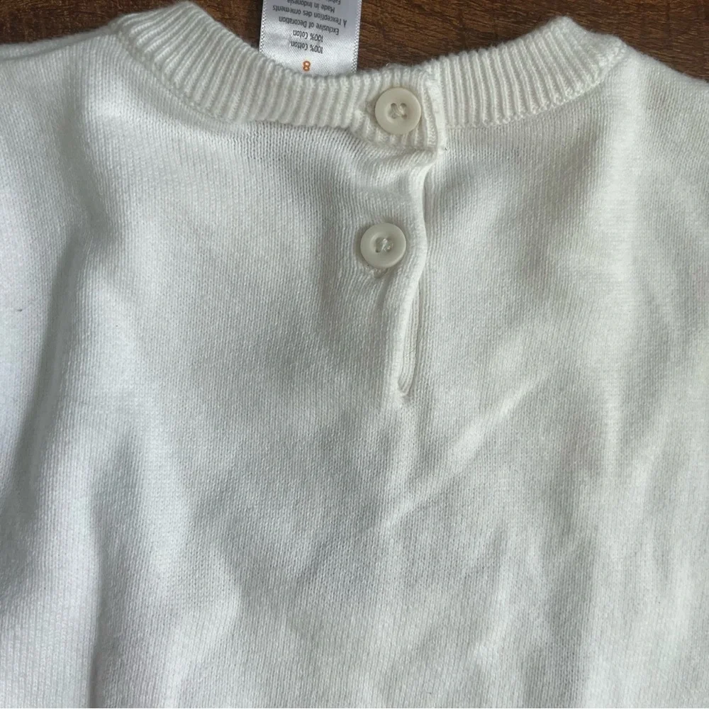 Gymboree girls fairisle sweater dress candy apple Sz 8 cotton SS short sleeve